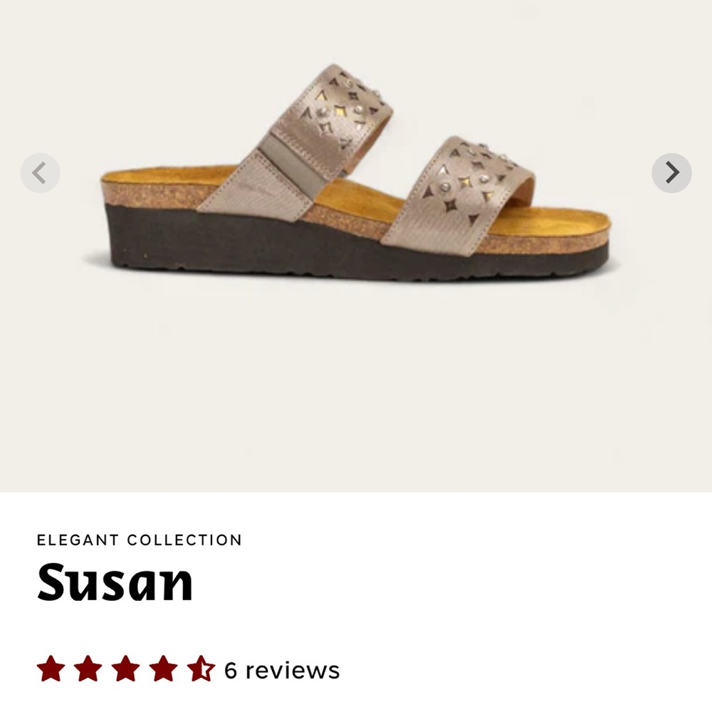 Sz 10 WOMENS NAOT SUSAN WEDGES LEATHER SANDALS